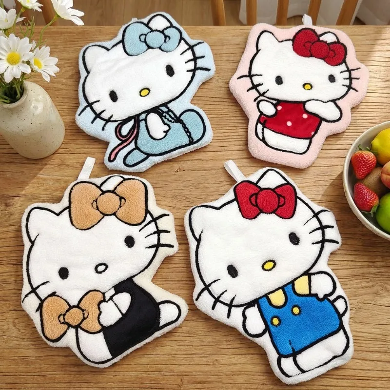 Laundry - Cartoon Cat Printed Hand Towel Kawaii