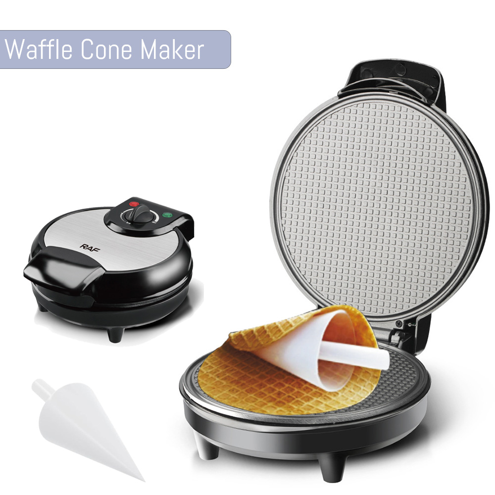 Mini Waffle Maker Machine - ELectric Waffle Cone Maker Machine with
