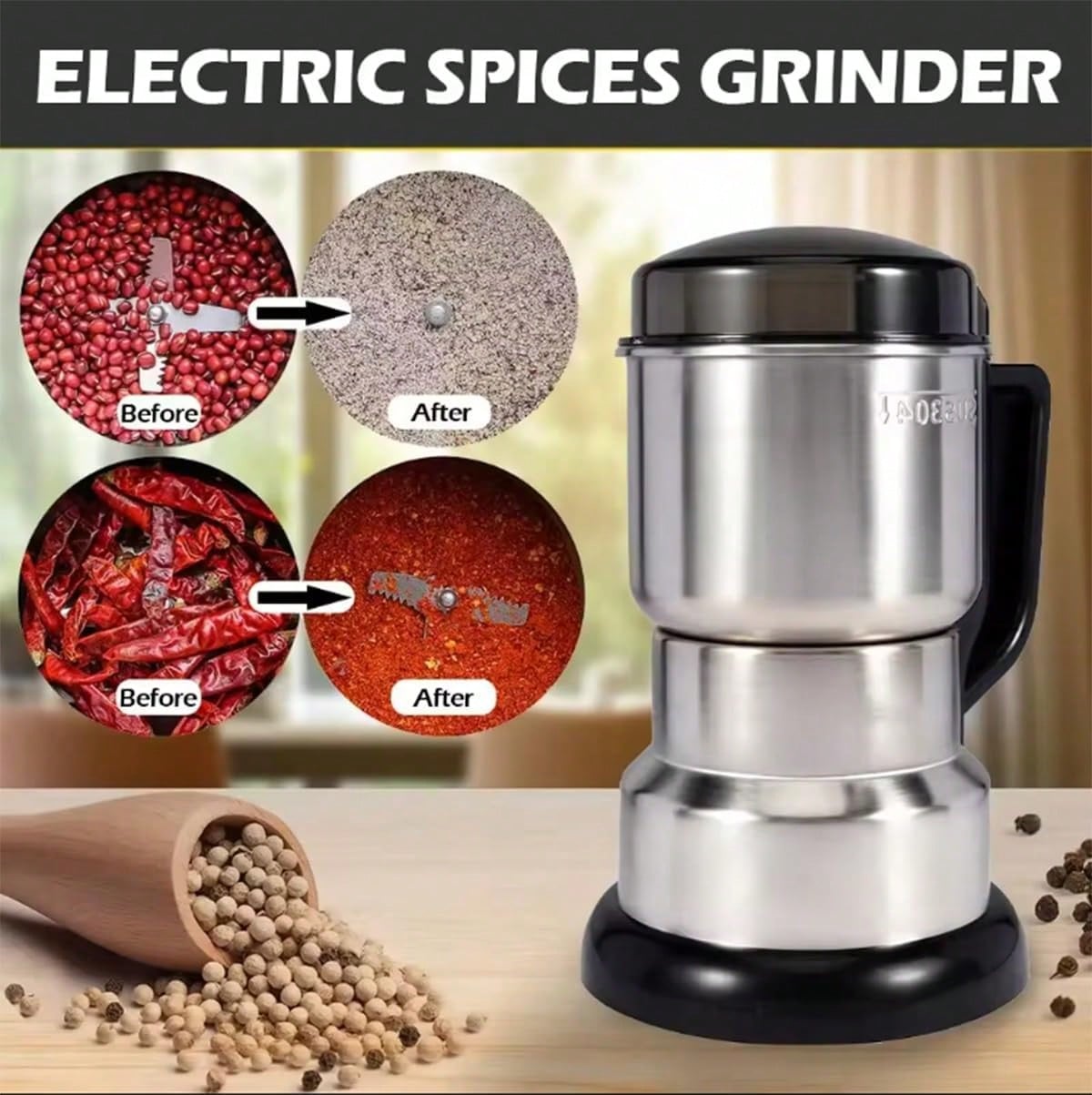 Coffee Grinder, 300W Powerful  - Coffee Bean Grinder Electric recension och pris
