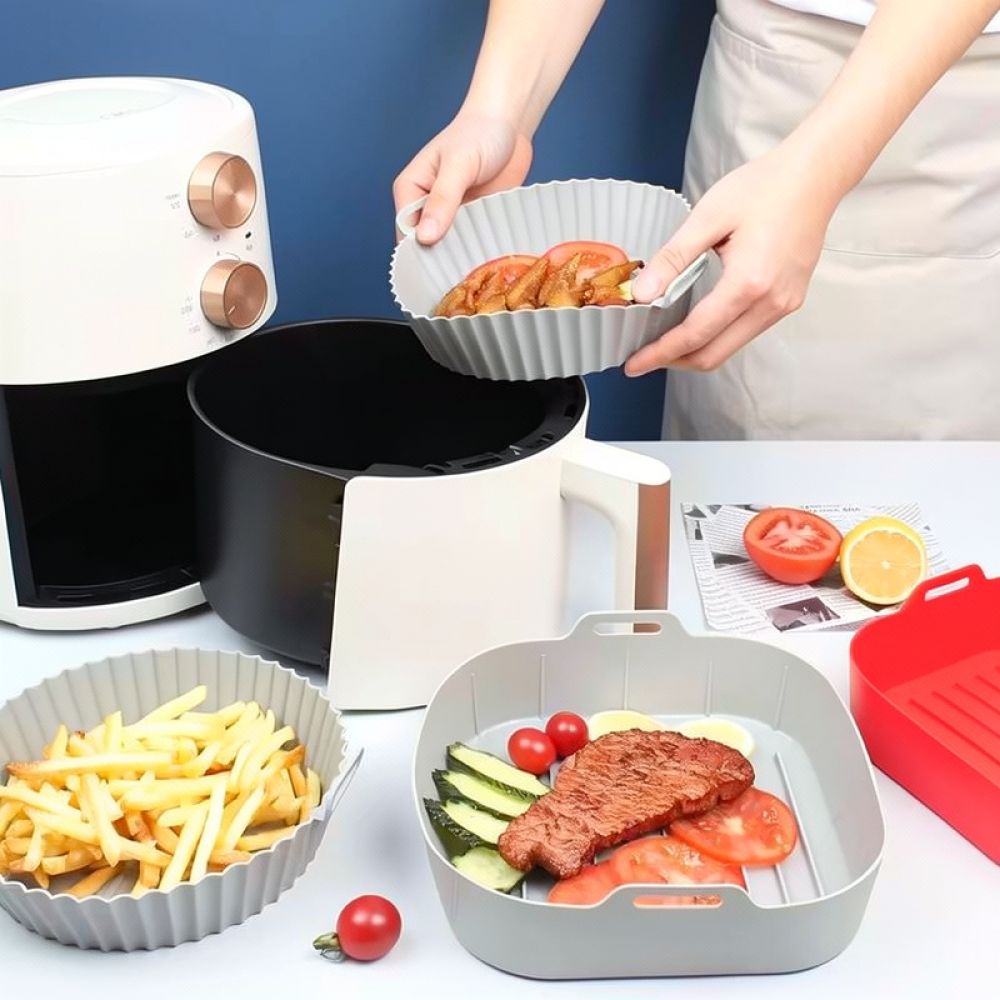 Reusable Square Silicone Liner - Air Fryer Silicone Pot Liner recension och pris