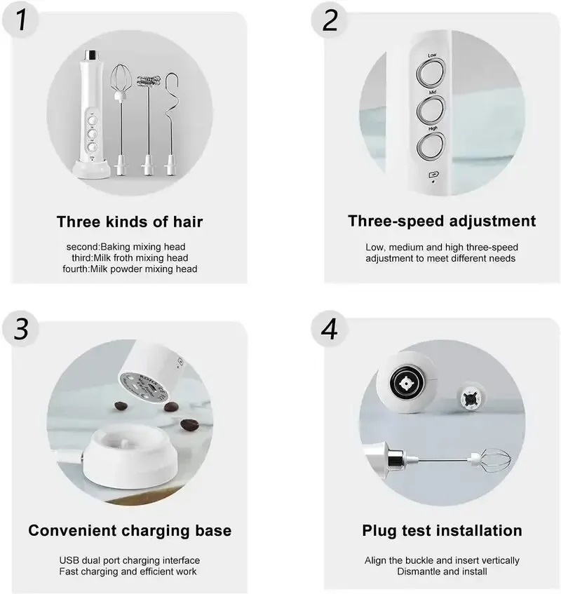 3 In 1 Electric Milk Frother R - Electric Milk Frother Handheld recension och pris
